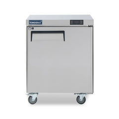 Commercial Undercounter Freezer, ICECASA 27 Inch 1 Door Under Counter Lowboy Worktop Freezer