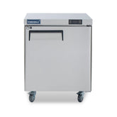 Commercial Undercounter Refrigerator, ICECASA 27 Inch 1 Door Under Counter Lowboy Fridge Worktop Cooler