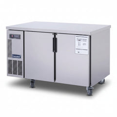 ICECASA Commercial 48" 2-Door Worktop Undercounter Freezer Stainless Steel 9.4 Cu.ft | ICE-120FT