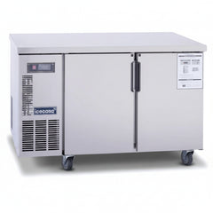 ICECASA Commercial 48" 2-Door Worktop Undercounter Freezer Stainless Steel 9.4 Cu.ft | ICE-120FT