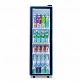 ICECASA Commercial 17" Single Glass Door Upright Beverage Refrigerator 10 Cu.Ft | ICE-310N
