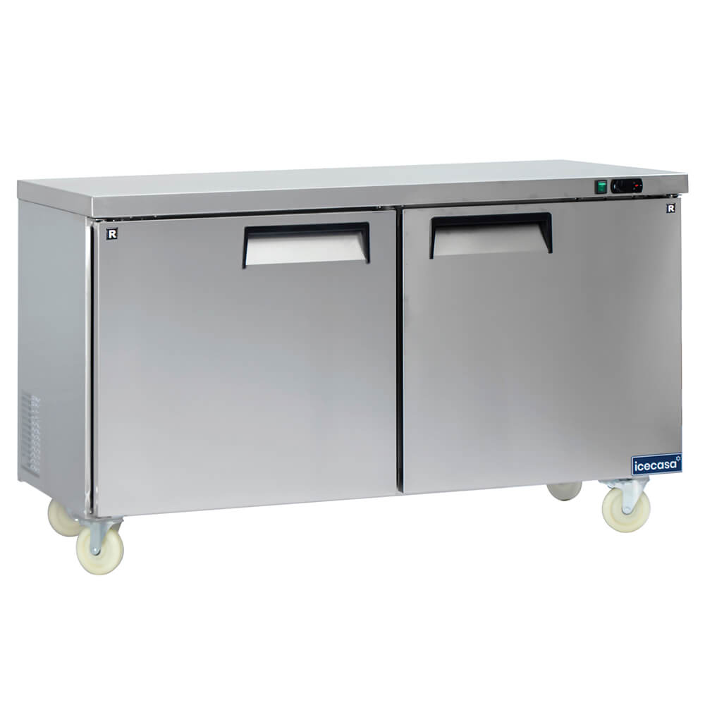 ICECASA 60" Stainless Steel Commercial Undercounter Fridge