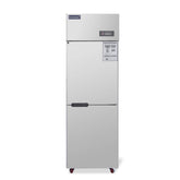 ICECASA Commercial 24" 2 Split Door Refrigerator Upright Reach-In Cooler for Restaurant | ICE-68R2