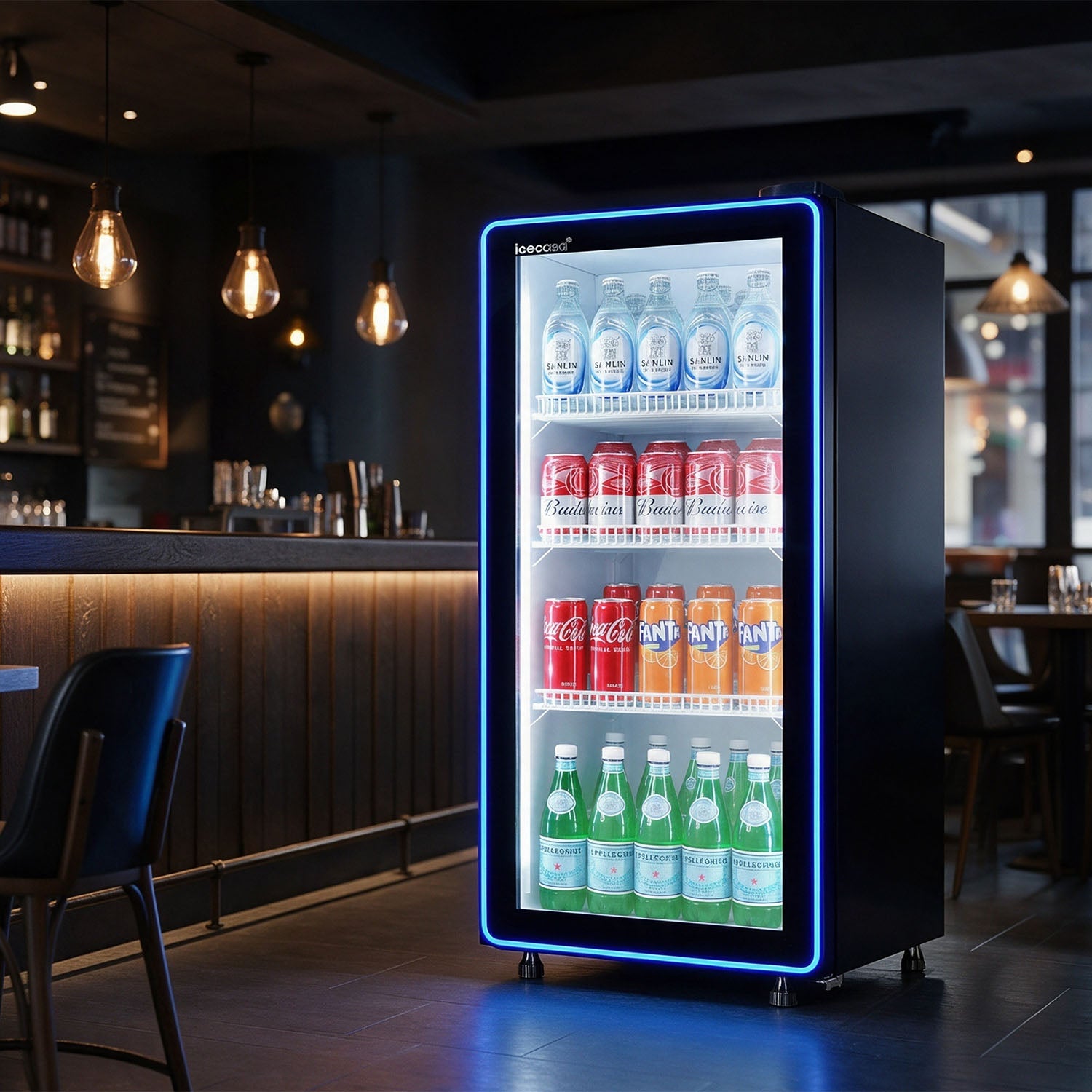 ICE-170N beverage refrigerator in a restaurant setting
