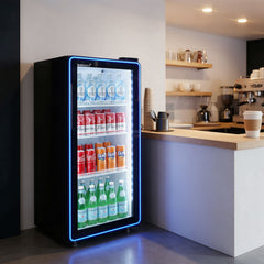 ICE-170N beverage refrigerator in a home living space