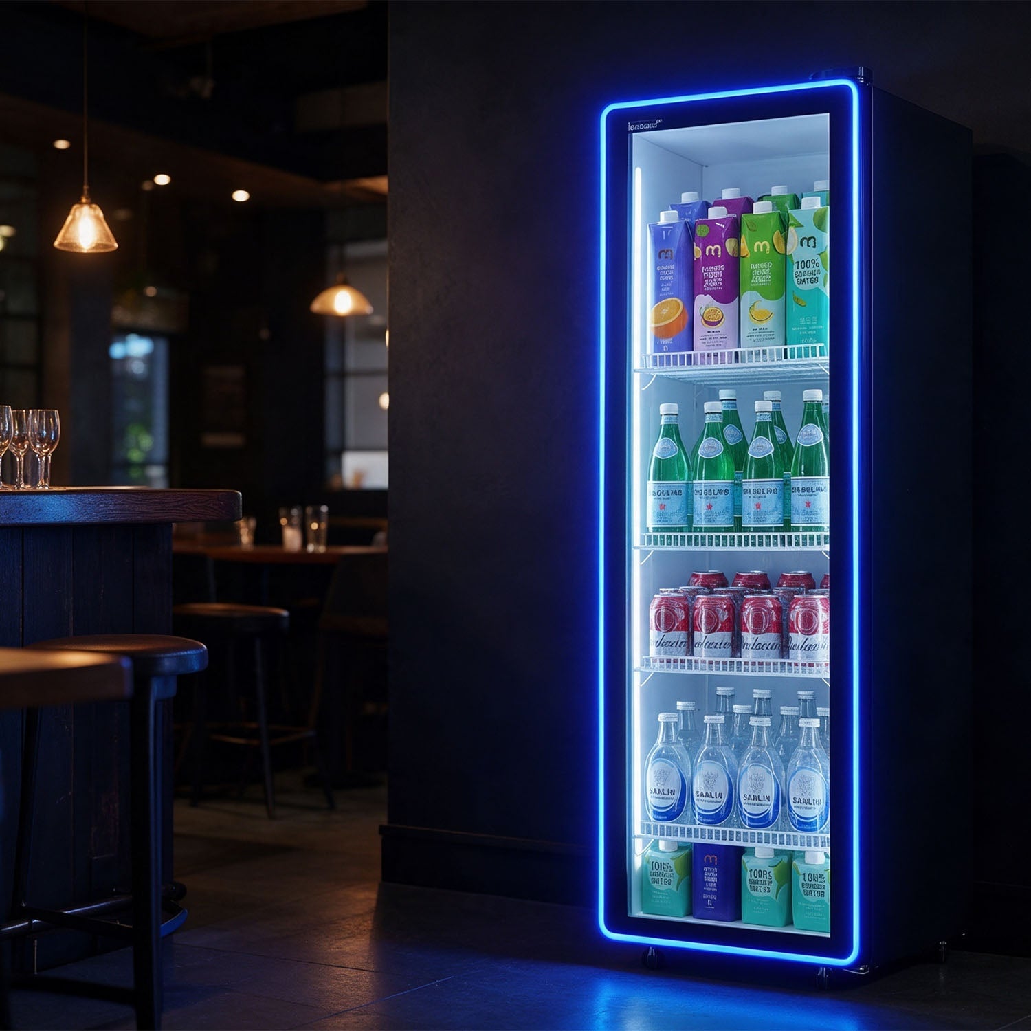 ICE-310N beverage refrigerator in a restaurant setting