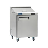 ICECASA 27" Stainless Steel Sandwich Prep Table Refrigerator