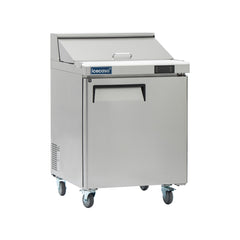 ICECASA 27" Stainless Steel Sandwich Prep Table Refrigerator