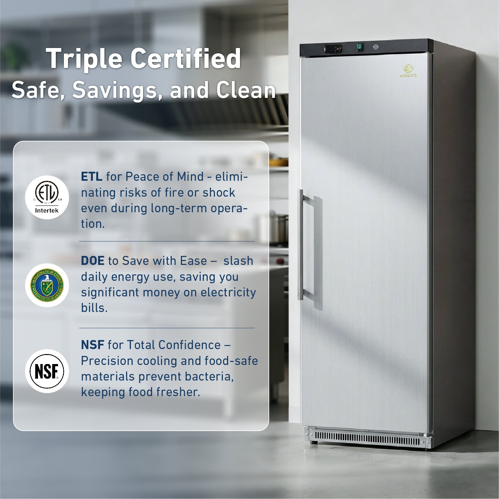 KF400-SS ETL and DOE certification