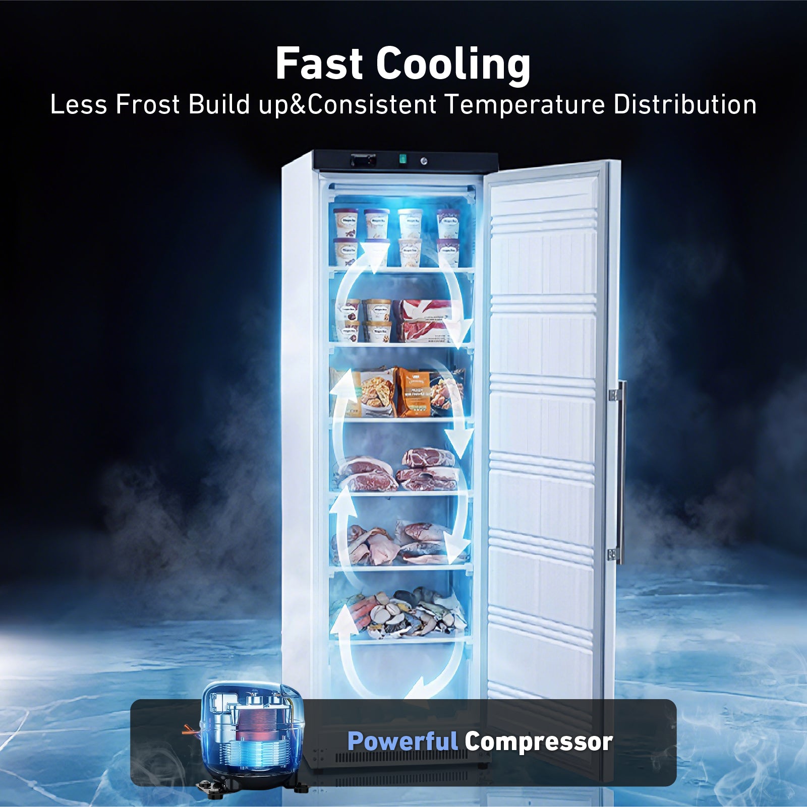 KF400 fast cooling and quiet operation