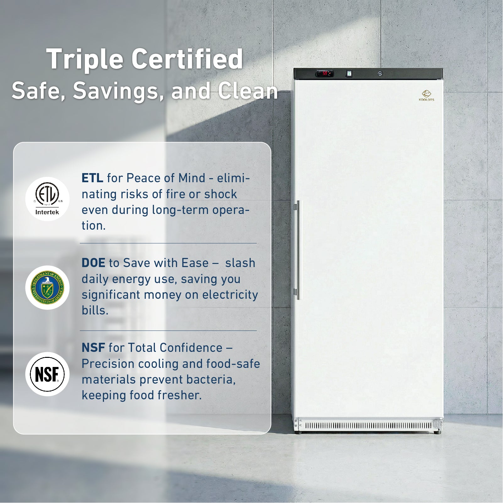 KF600 ETL and DOE certification