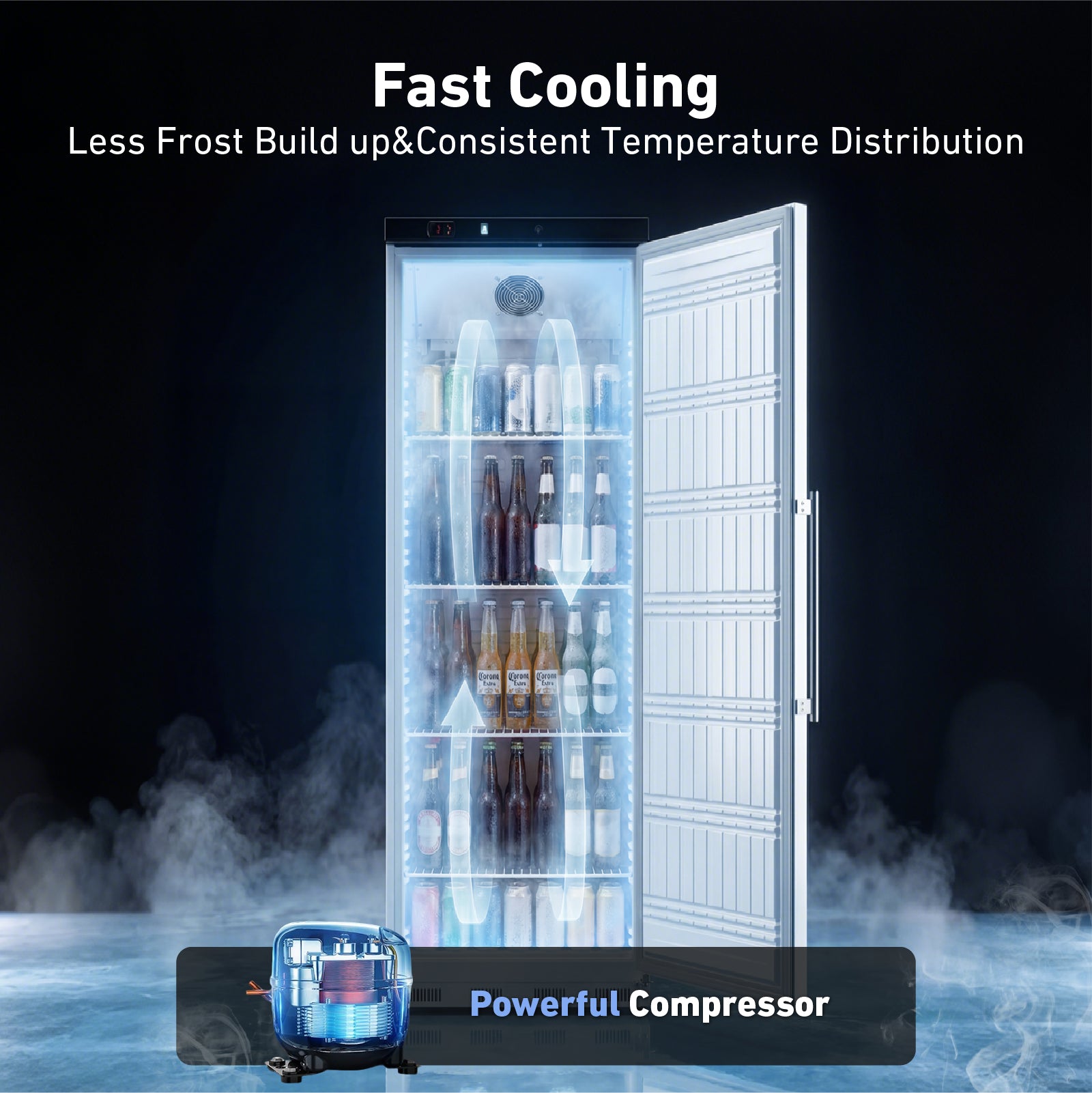 KR400G fast cooling and quiet operation