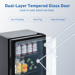 KSC-46 dual-layer tempered glass door