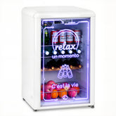 KOOLOTS Retro 4.4 Cu.ft Beverage Cooler with Neon Ambient LED Lighting | KJCS-126R