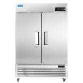 2 Door Commercial Freezer, ICECASA 54 Inch Restaurant Reach-In Commercial Upright Freezer