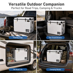 ICECASA 106Qt Portable Car Refrigerator Freezer | HMCZ100SS