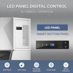 Commercial Ice Machine, ICECASA Commercial Ice Maker 400 lbs/24H Ice with 267 lbs Bin