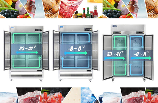 ICECASA Commercial Refrigerator vs Freezer vs Fridge-Freezer Combo 