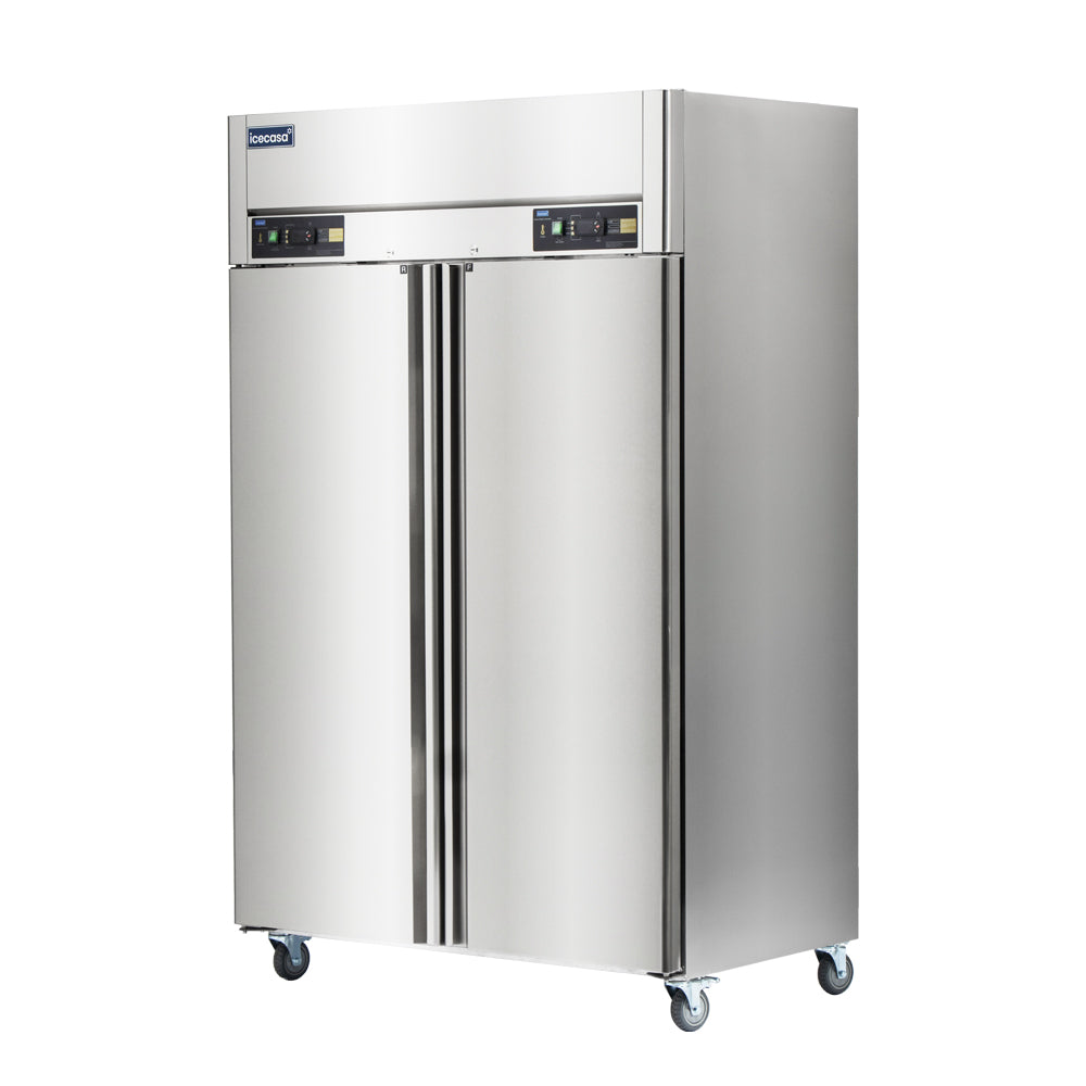 ICECASA Commercial 48" Refrigerator Freezer Combo 2 Door | Hotel & Restaurant Kitchen | ICE-36RF