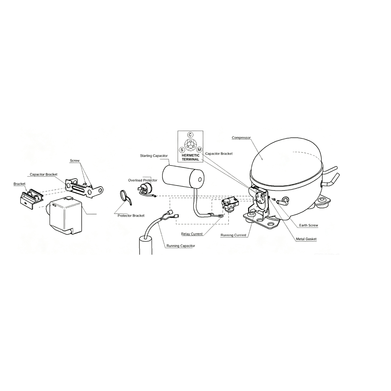 ICECASA Commercial Replacement Compressor for Reach-In Refrigerator | NUT55NR