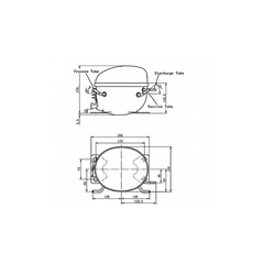 ICECASA Commercial Replacement Compressor for Reach-In Refrigerator | NUT55NR