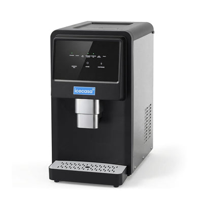ICECASA Commercial 80 lbs/Day Nugget Ice Maker Countertop Soft Chewable Ice Water Dispenser Touch Screen | SKF-S30JW