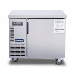 ICECASA Commercial 36" Single Door Worktop Undercounter Refrigerator Stainless Steel 6 Cu.ft | ICE-90RT