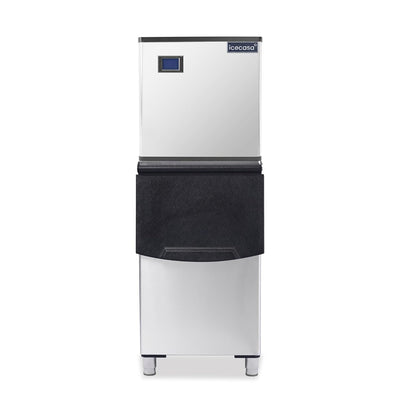 ICECASA Commercial 540 lbs/24H Modular Ice Maker Full Cube with 200 lbs Bin | Restaurant | ICE-M540F