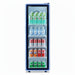 ICECASA Commercial 17" Single Glass Door Upright Beverage Refrigerator 7.8 Cu.Ft | ICE-240N