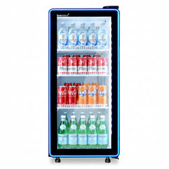 ICECASA Commercial 17" Single Glass Door Upright Beverage Refrigerator 5.6 Cu.Ft | ICE-170N