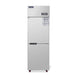 ICECASA 24 Inch Commercial Reach-In Refrigerator, 2 Split Doors, Stainless Steel Upright Cooler