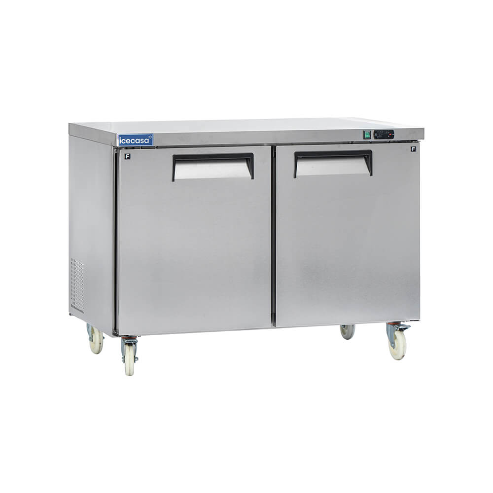 ICECASA 48" Stainless Steel Commercial Undercounter Freezer