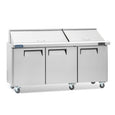 ICECASA 72 Inch Mega Top Sandwich Prep Table Refrigerator