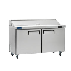 ICECASA 60" Stainless Steel Sandwich Prep Table Refrigerator