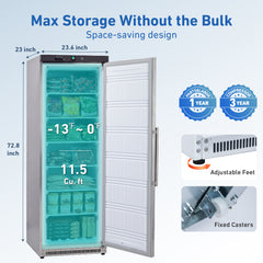 KF400-SS dimensions and storage capacity