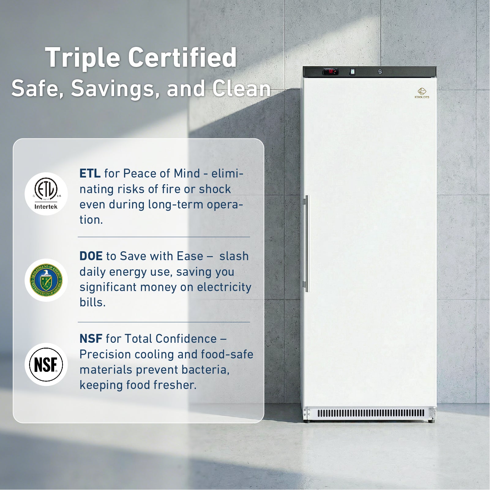 KF400 ETL and DOE certification
