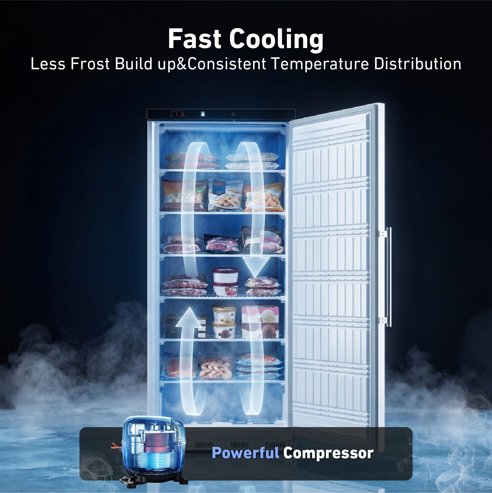 KF600 fast cooling and quiet operation