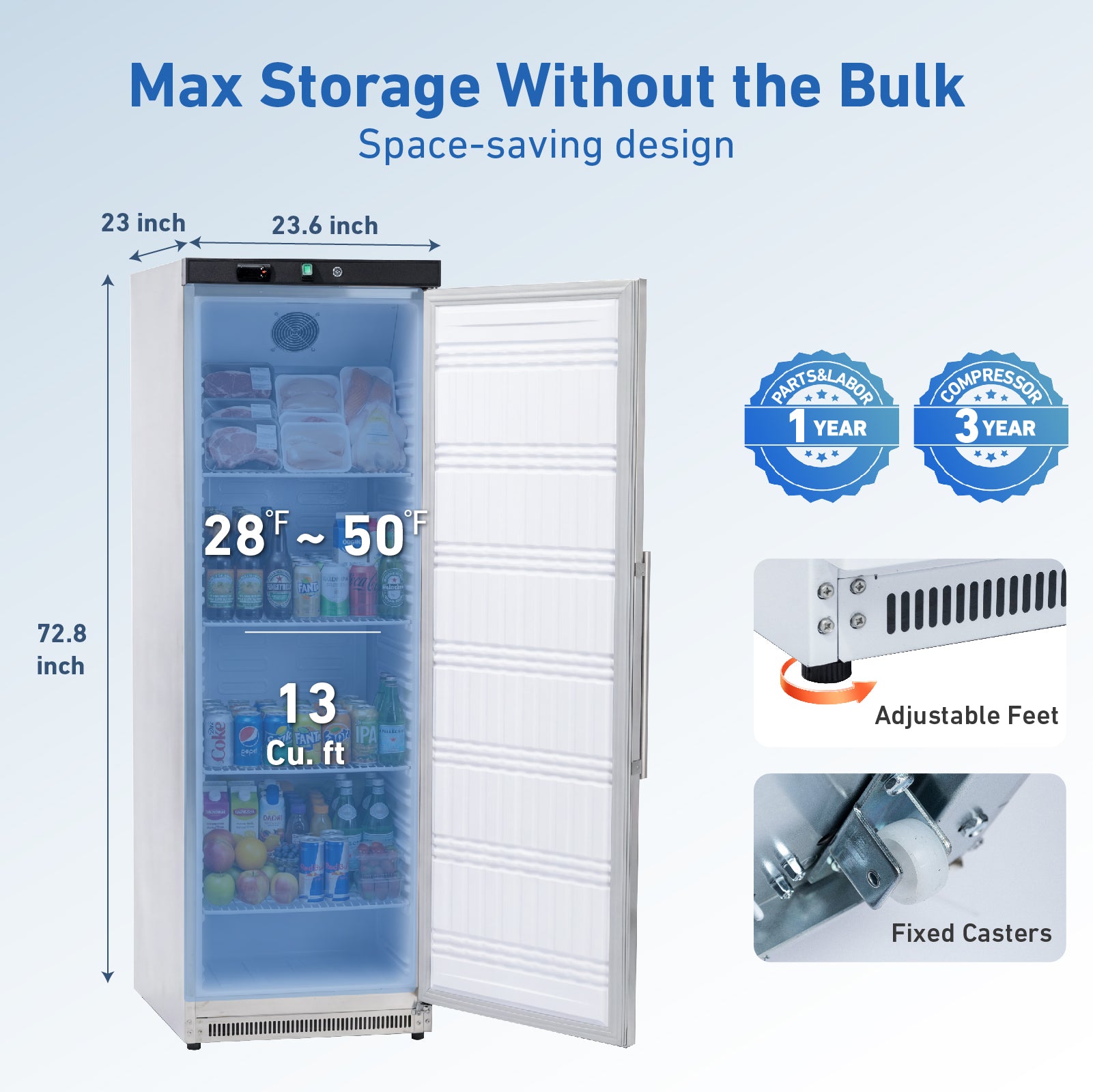 KR600 dimensions and storage capacity