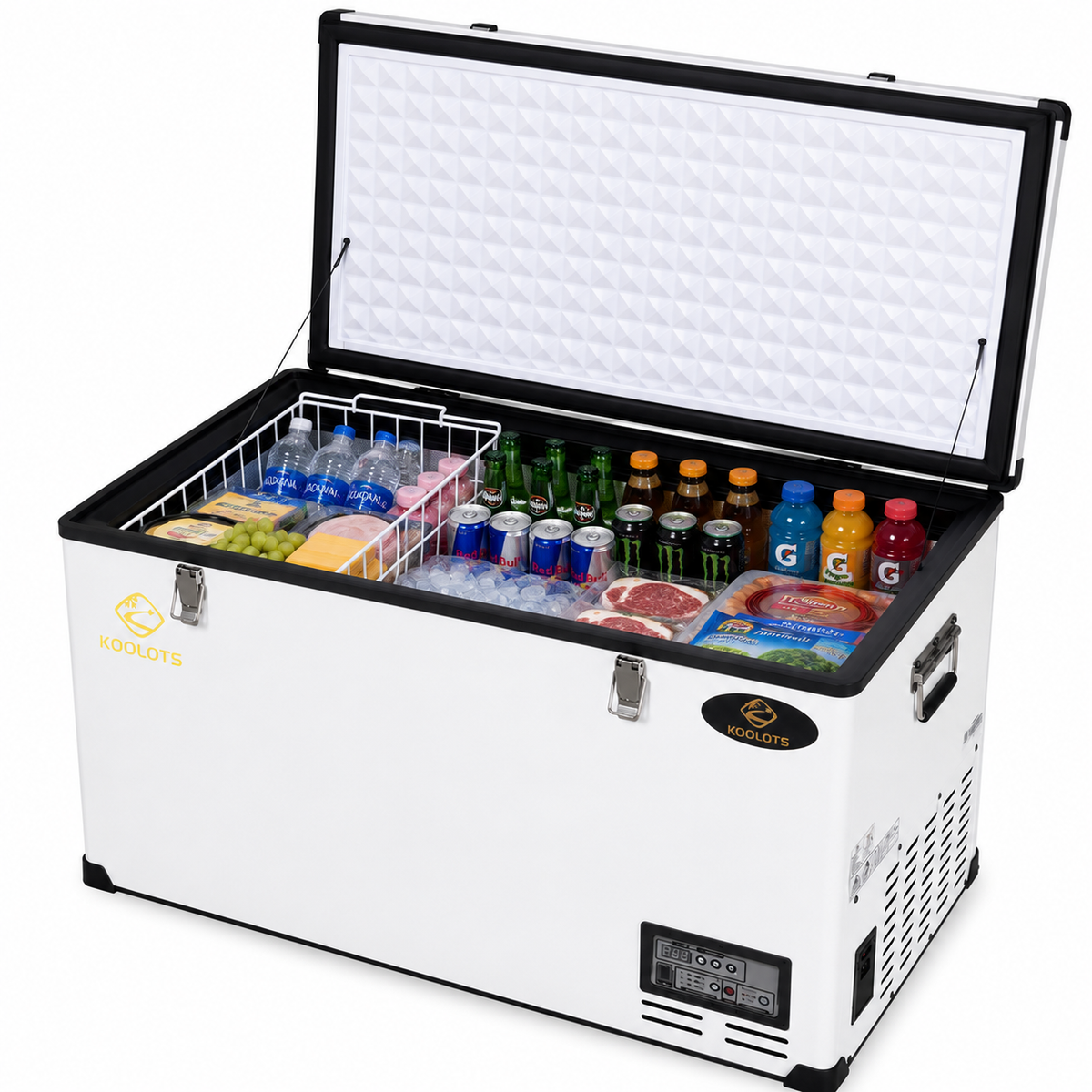 ICECASA 106Qt Portable Car Refrigerator Freezer | HMCZ100SS