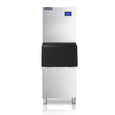 ICECASA Commercial Ice Maker Machine Stainless Steel 450 lbs/24H Ice with 220 lbs Storage