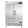 2 Door Commercial Refrigerator, ICECASA 54 Inch Restaurant Commercial Upright Fridge,  Reach-In Cooler