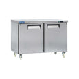 Commercial Undercounter Refrigerator, ICECASA 48 Inch 2 Door Under Counter Lowboy Fridge Worktop Cooler